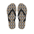 King Of Diamonds Pattern Print Flip Flops