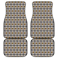King Of Diamonds Pattern Print Front and Back Car Floor Mats