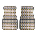 King Of Diamonds Pattern Print Front Car Floor Mats