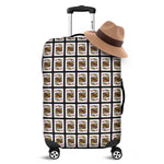 King Of Diamonds Playing Card Pattern Print Luggage Cover