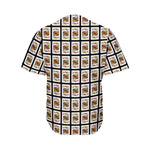 King Of Diamonds Playing Card Pattern Print Men's Baseball Jersey