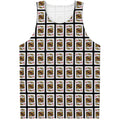 King Of Diamonds Pattern Print Men's Tank Top
