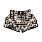 King Of Diamonds Playing Card Pattern Print Muay Thai Boxing Shorts
