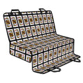 King Of Diamonds Pattern Print Pet Car Back Seat Cover