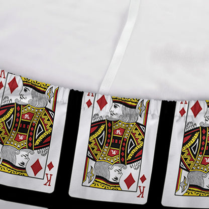King Of Diamonds Playing Card Pattern Print Sofa Cover