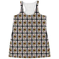 King Of Diamonds Pattern Print Women's Racerback Tank Top