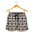 King Of Diamonds Pattern Print Women's Shorts
