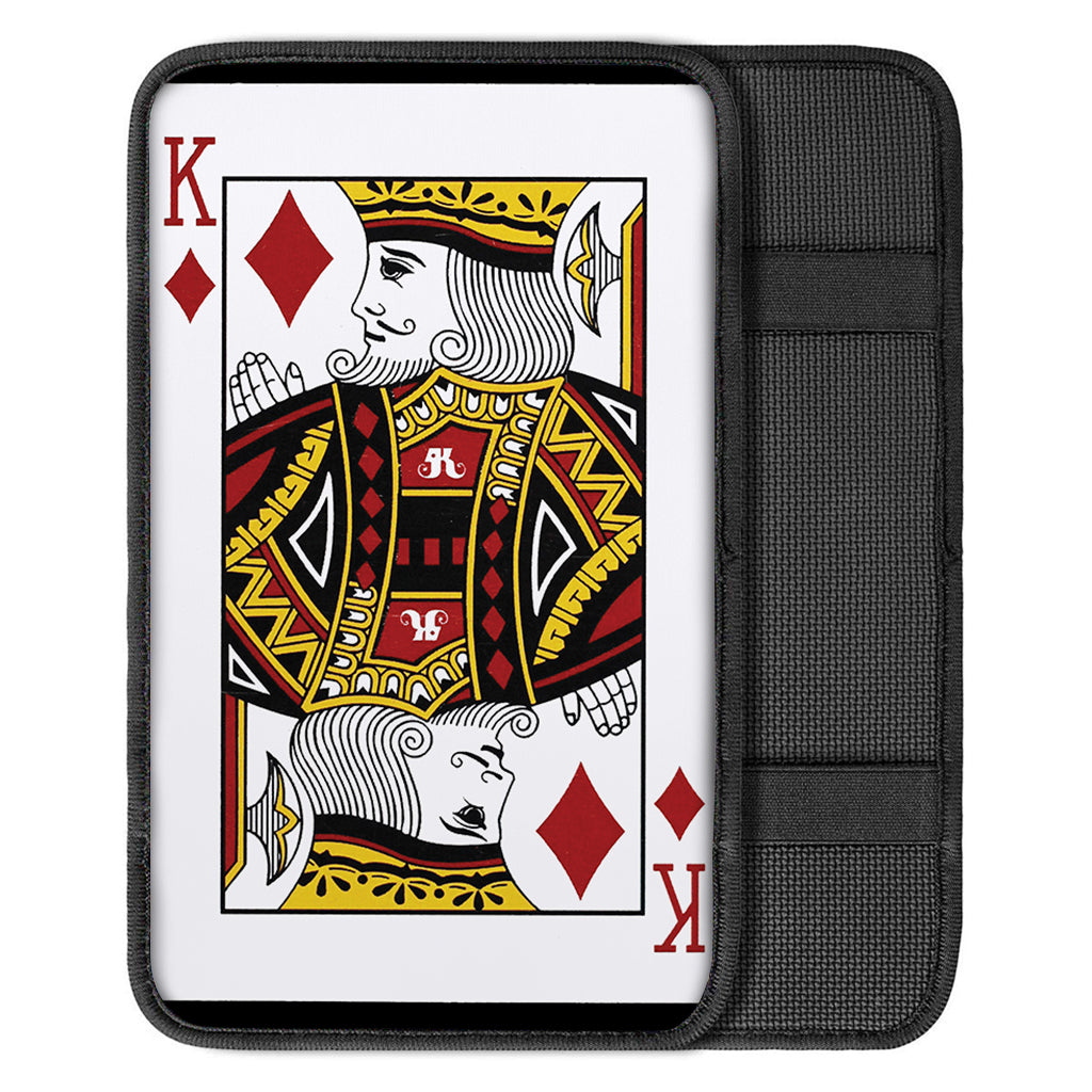 King Of Diamonds Playing Card Print Car Center Console Cover