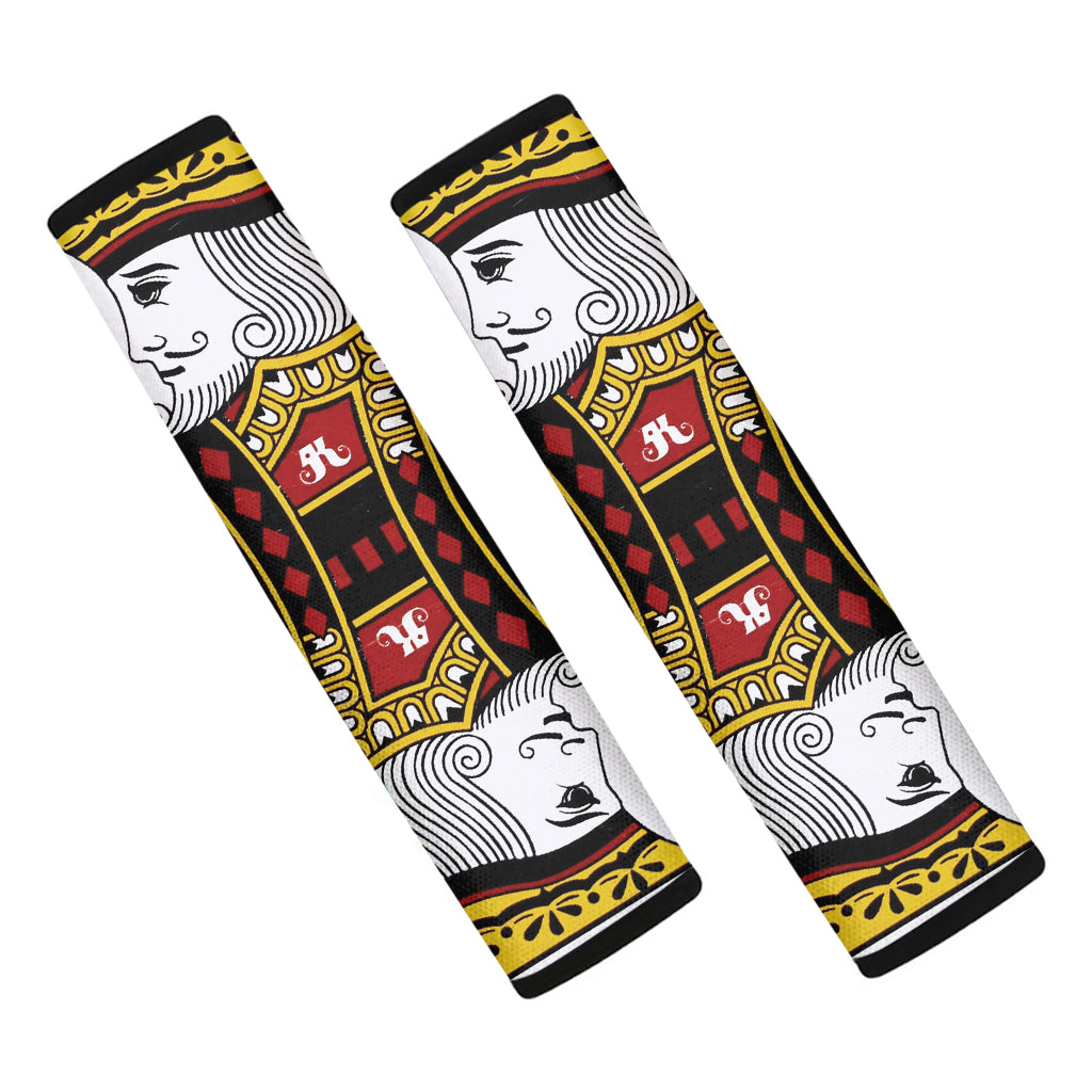 King Of Diamonds Playing Card Print Car Seat Belt Covers