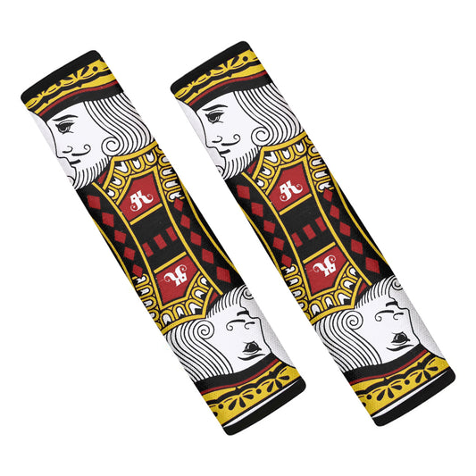 King Of Diamonds Playing Card Print Car Seat Belt Covers