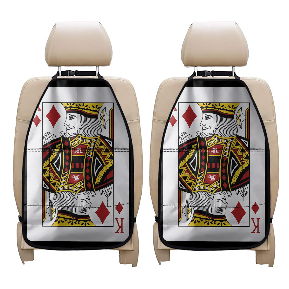 King Of Diamonds Playing Card Print Car Seat Organizers