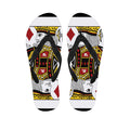 King Of Diamonds Playing Card Print Flip Flops