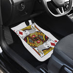 King Of Diamonds Playing Card Print Front and Back Car Floor Mats