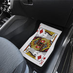 King Of Diamonds Playing Card Print Front and Back Car Floor Mats