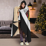 King Of Diamonds Playing Card Print Hooded Blanket