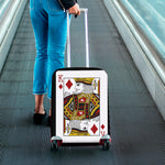 King Of Diamonds Playing Card Print Luggage Cover
