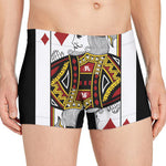 King Of Diamonds Playing Card Print Men's Boxer Briefs