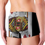King Of Diamonds Playing Card Print Men's Boxer Briefs