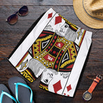 King Of Diamonds Playing Card Print Men's Shorts