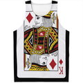 King Of Diamonds Playing Card Print Men's Tank Top