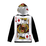 King Of Diamonds Playing Card Print Pullover Hoodie