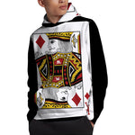 King Of Diamonds Playing Card Print Pullover Hoodie