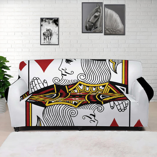 King Of Diamonds Playing Card Print Sofa Cover