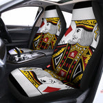 King Of Diamonds Playing Card Print Universal Fit Car Seat Covers