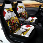 King Of Diamonds Playing Card Print Universal Fit Car Seat Covers
