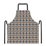 King Of Hearts Playing Card Pattern Print Apron