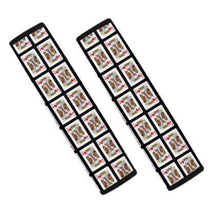 King Of Hearts Playing Card Pattern Print Car Seat Belt Covers