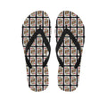 King Of Hearts Pattern Print Flip Flops