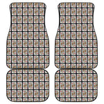 King Of Hearts Playing Card Pattern Print Front and Back Car Floor Mats