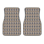 King Of Hearts Playing Card Pattern Print Front Car Floor Mats