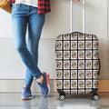 King Of Hearts Pattern Print Luggage Cover