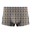 King Of Hearts Pattern Print Men's Boxer Briefs