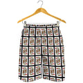King Of Hearts Pattern Print Men's Shorts