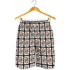 King Of Hearts Playing Card Pattern Print Men's Shorts