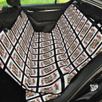 King Of Hearts Playing Card Pattern Print Pet Car Back Seat Cover