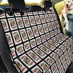 King Of Hearts Playing Card Pattern Print Pet Car Back Seat Cover