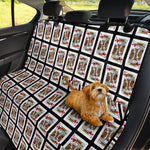 King Of Hearts Playing Card Pattern Print Pet Car Back Seat Cover