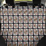 King Of Hearts Playing Card Pattern Print Pet Car Back Seat Cover