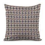 King Of Hearts Playing Card Pattern Print Pillow Cover