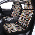 King Of Hearts Playing Card Pattern Print Universal Fit Car Seat Covers