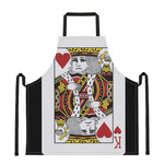 King Of Hearts Playing Card Print Apron