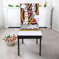 King Of Hearts Playing Card Print Dining Chair Slipcover