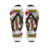 King Of Hearts Playing Card Print Flip Flops