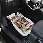 King Of Hearts Playing Card Print Front and Back Car Floor Mats