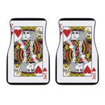 King Of Hearts Playing Card Print Front Car Floor Mats