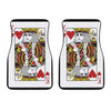 King Of Hearts Playing Card Print Front Car Floor Mats